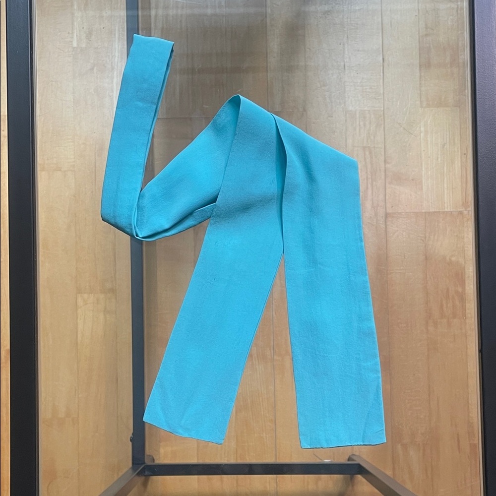 Capri Blue Silk Tie Scarf